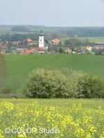 Pohled na obec Šenov u Nového Jičína