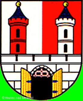 Prapor a znak města Hradec nad Moravicí